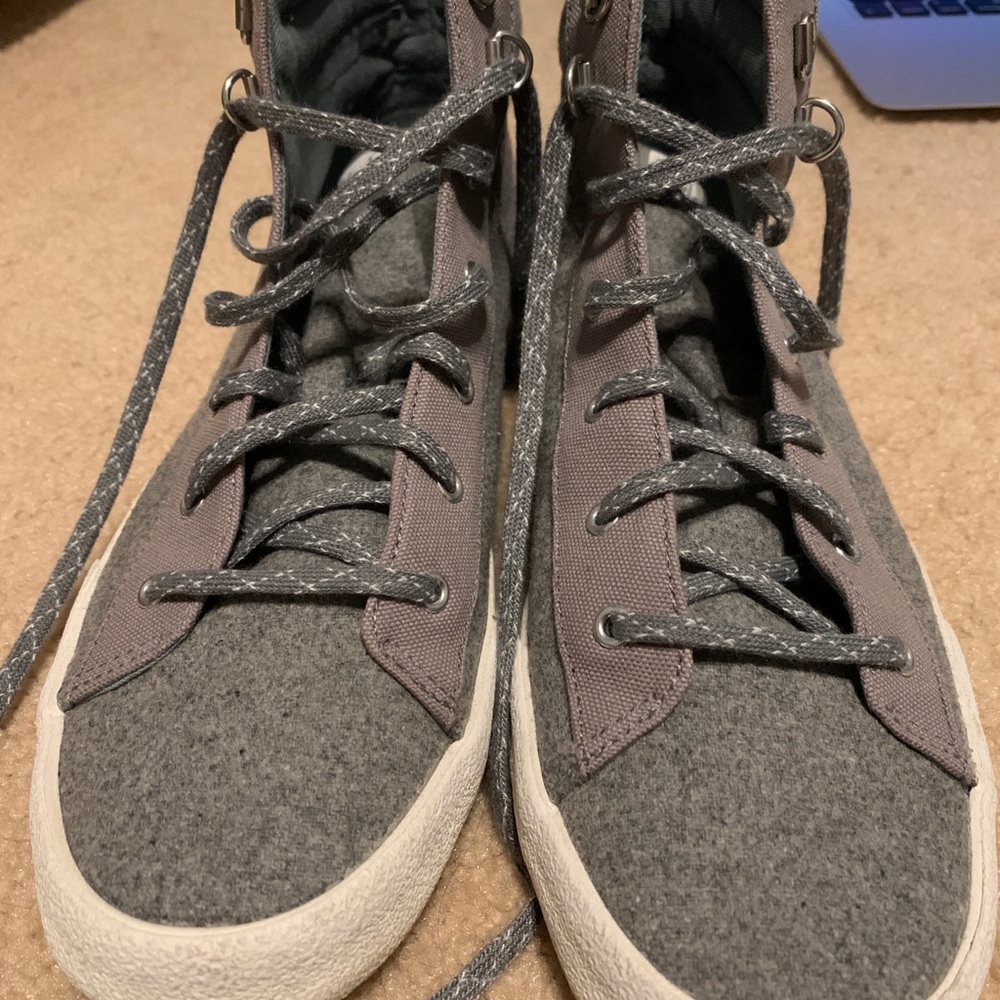 Heather Gray High Top Sneakers